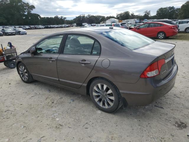 19XFA16929E019298 - 2009 HONDA CIVIC EXL BROWN photo 2