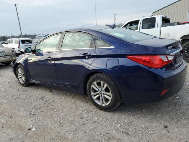 5NPEB4AC8EH915902 - 2014 HYUNDAI SONATA GLS BLUE photo 2