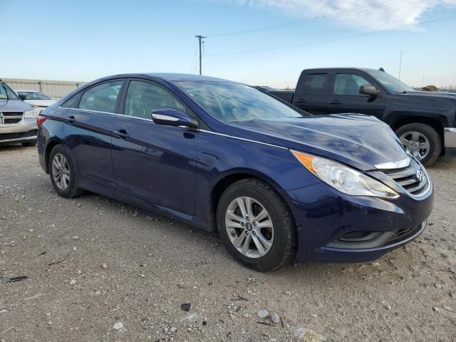 5NPEB4AC8EH915902 - 2014 HYUNDAI SONATA GLS BLUE photo 4