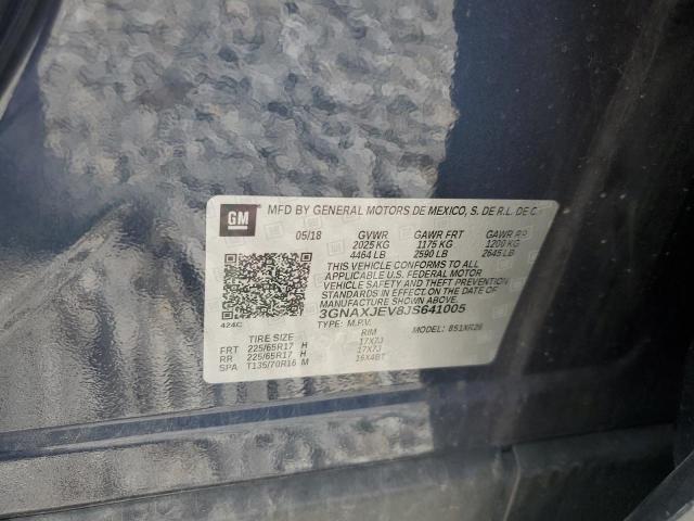 3GNAXJEV8JS641005 - 2018 CHEVROLET EQUINOX LT BLUE photo 14