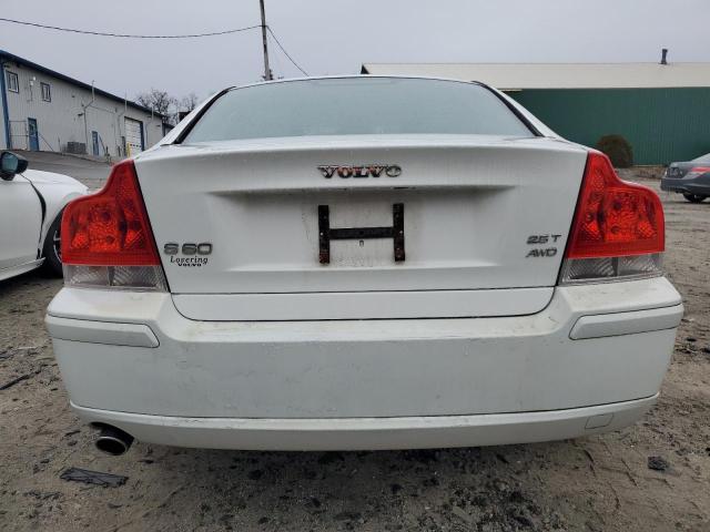 YV1RH592872626406 - 2007 VOLVO S60 2.5T WHITE photo 6