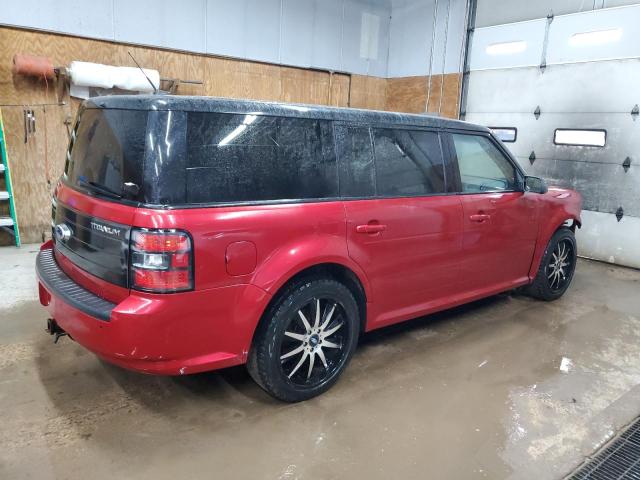 2FMGK5DCXBBD17632 - 2011 FORD FLEX LIMITED RED photo 3