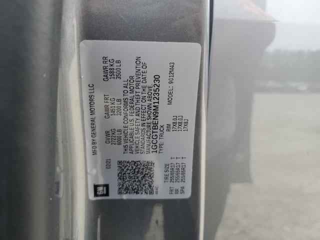 1GCGTBEN9M1235230 - 2021 CHEVROLET COLORADO GRAY photo 12