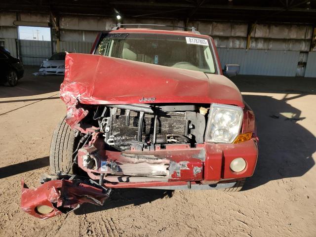 1J8HG48NX6C202818 - 2006 JEEP COMMANDER RED photo 5