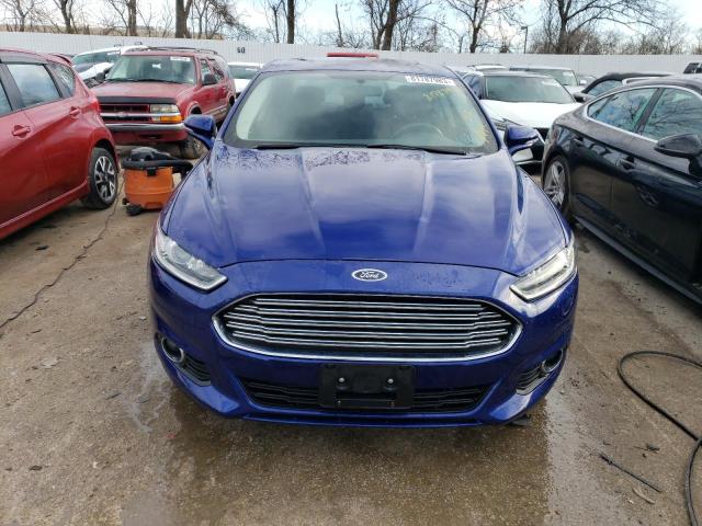 3FA6P0H91ER169563 - 2014 FORD FUSION SE BLUE photo 5