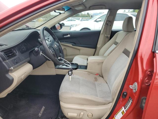 4T1BF1FK7CU515091 - 2012 TOYOTA CAMRY BASE Червоний фото 7