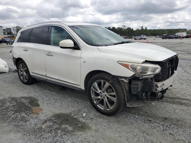 5N1AL0MN3EC510457 - 2014 INFINITI QX60 WHITE photo 4