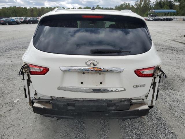 5N1AL0MN3EC510457 - 2014 INFINITI QX60 WHITE photo 6