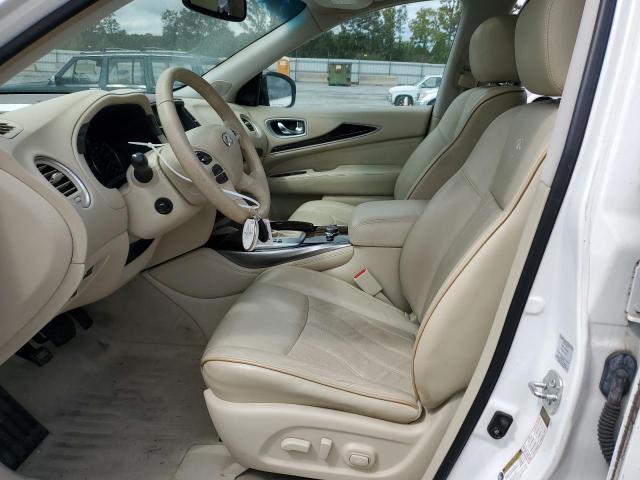 5N1AL0MN3EC510457 - 2014 INFINITI QX60 WHITE photo 7