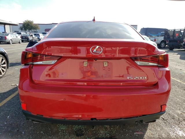 JTHBA1D20H5041555 - 2017 LEXUS IS 200T RED photo 6