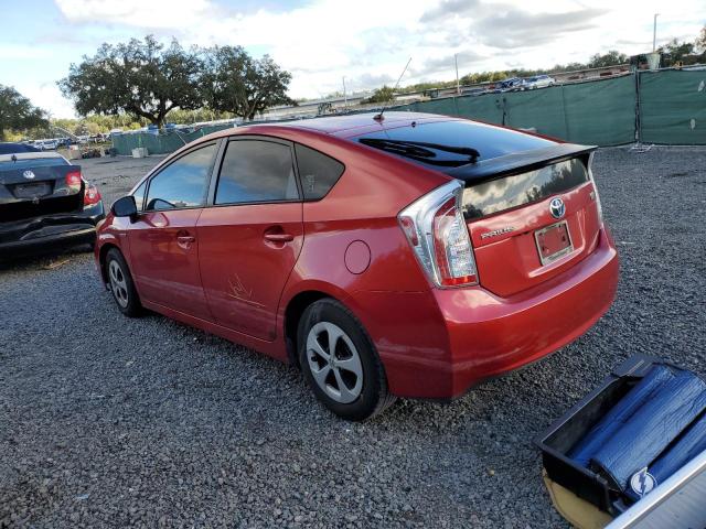 JTDKN3DU6F1938595 - 2015 TOYOTA PRIUS RED photo 2