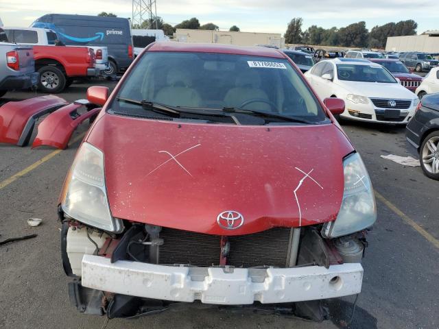 JTDKB20U073242944 - 2007 TOYOTA PRIUS RED photo 5