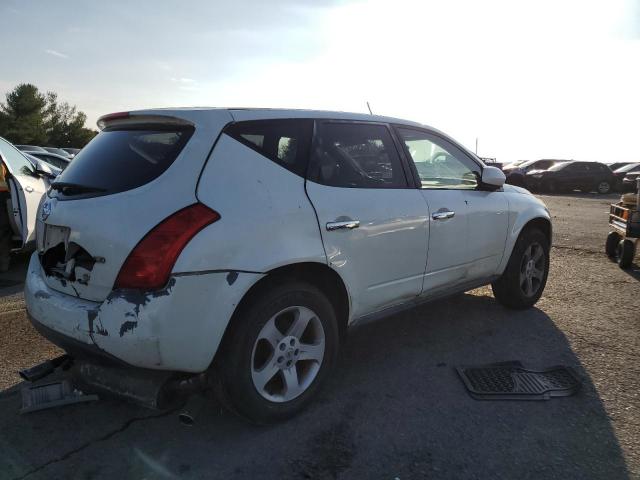 JN8AZ08W15W408549 - 2005 NISSAN MURANO SL WHITE photo 3