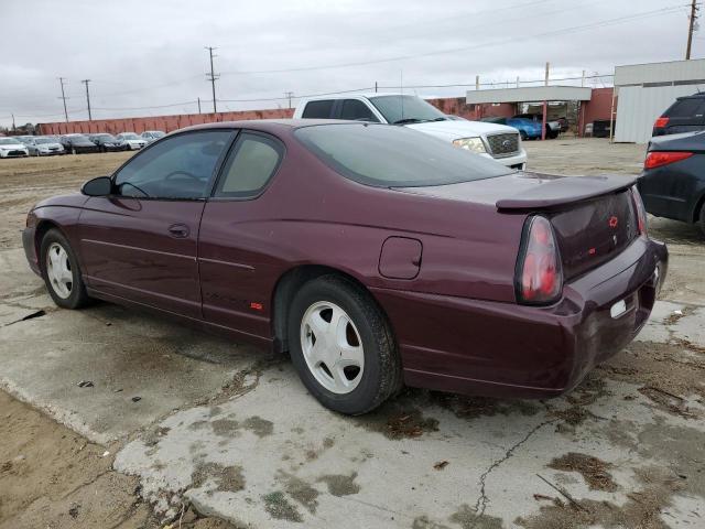 2G1WX15K039127095 - 2003 CHEVROLET MONTE CARL SS MAROON photo 2