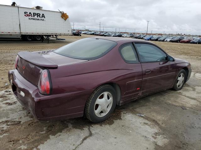 2G1WX15K039127095 - 2003 CHEVROLET MONTE CARL SS MAROON photo 3