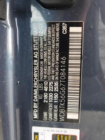 WDBTK56G67T084146 - 2007 MERCEDES-BENZ CLK 350 蓝色 照片 12
