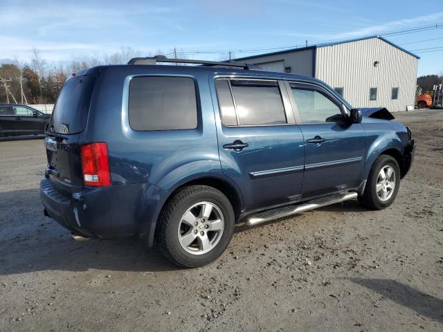 5FNYF4H71BB003200 - 2011 HONDA PILOT EXLN BLUE photo 3