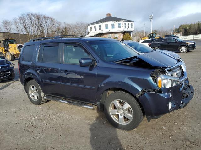 5FNYF4H71BB003200 - 2011 HONDA PILOT EXLN BLUE photo 4