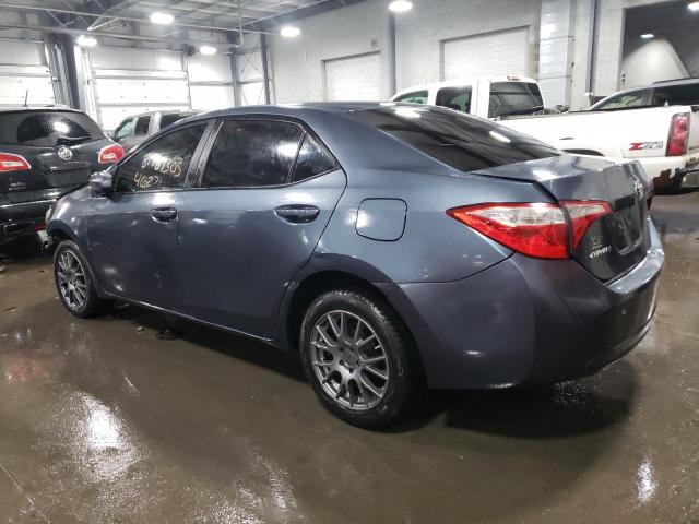 2T1BURHE4GC554238 - 2016 TOYOTA COROLLA L GRAY photo 2