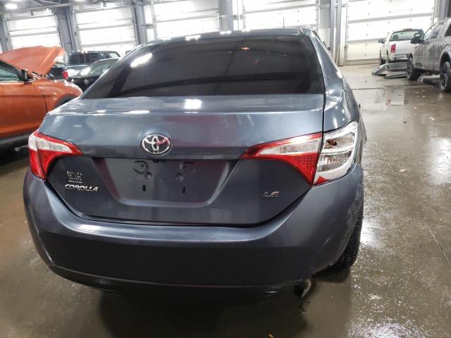 2T1BURHE4GC554238 - 2016 TOYOTA COROLLA L GRAY photo 6