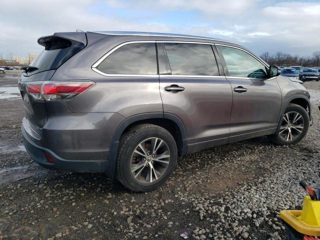 5TDJKRFH1GS251469 - 2016 TOYOTA HIGHLANDER XLE CHARCOAL photo 3