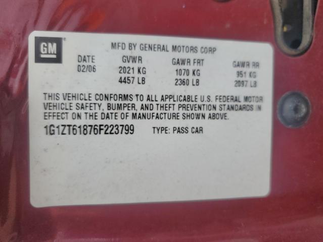 1G1ZT61876F223799 - 2006 CHEVROLET MALIBU MAXX LT Kırmızı fotoğraf 13