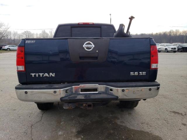 1N6BA07B47N222922 - 2007 NISSAN TITAN XE BLUE photo 6