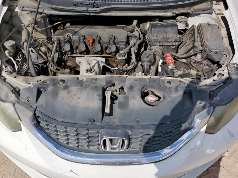 19XFB2F51DE100589 - 2013 HONDA CIVIC LX Սպիտակ լուսանկար 11