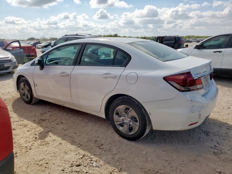 19XFB2F51DE100589 - 2013 HONDA CIVIC LX Սպիտակ լուսանկար 2