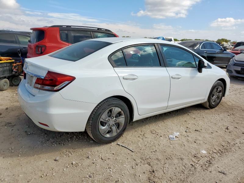 19XFB2F51DE100589 - 2013 HONDA CIVIC LX Սպիտակ լուսանկար 3