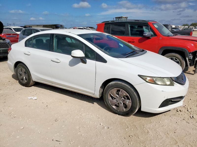 19XFB2F51DE100589 - 2013 HONDA CIVIC LX Սպիտակ լուսանկար 4