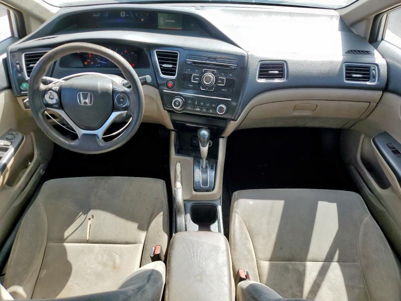 19XFB2F51DE100589 - 2013 HONDA CIVIC LX Սպիտակ լուսանկար 8