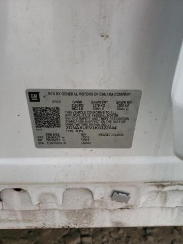 2GNAXUEV1K6123044 - 2019 CHEVROLET EQUINOX LT თეთრი ფოტო 13