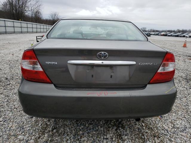 4T1BE32K62U639288 - 2002 TOYOTA CAMRY LE GRAY photo 6