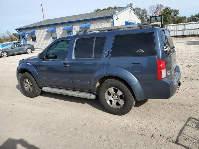 5N1AR18W35C772535 - 2005 NISSAN PATHFINDER LE BLUE photo 2