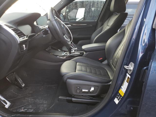 5UXTY9C09M9F05513 - 2021 BMW X3 XDRIVEM40I أزرق صورة 7
