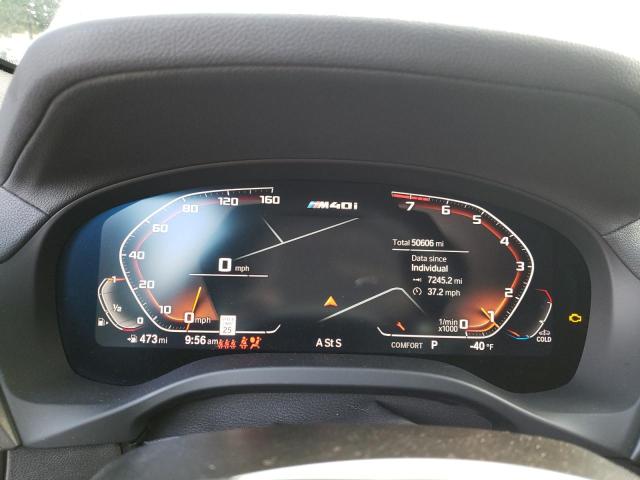 5UXTY9C09M9F05513 - 2021 BMW X3 XDRIVEM40I أزرق صورة 9