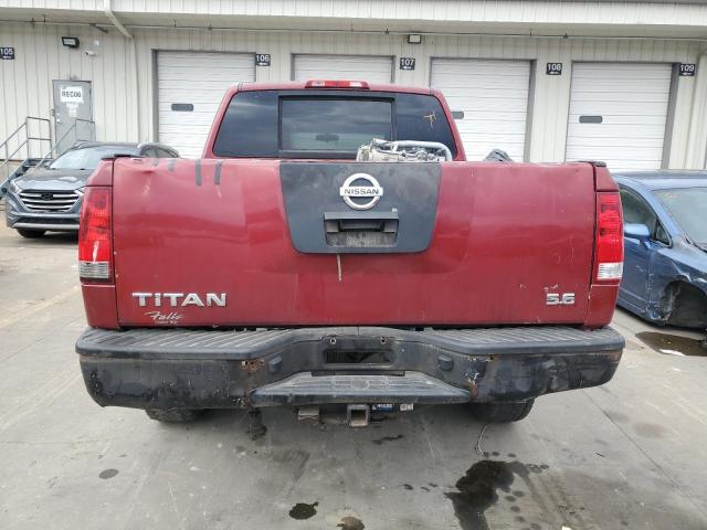 1N6BA07B57N212450 - 2007 NISSAN TITAN XE BURGUNDY photo 6