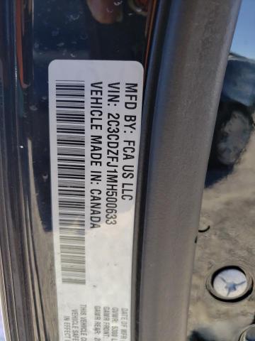 2C3CDZFJ1MH500633 - 2021 DODGE CHALLENGER R/T SCAT PACK BLACK photo 12