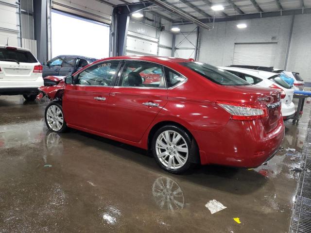 3N1AB7AP2DL749302 - 2013 NISSAN SENTRA S RED photo 2