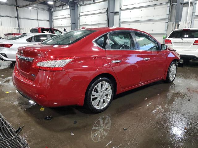 3N1AB7AP2DL749302 - 2013 NISSAN SENTRA S RED photo 3