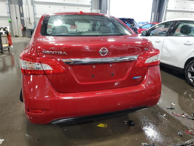 3N1AB7AP2DL749302 - 2013 NISSAN SENTRA S RED photo 6