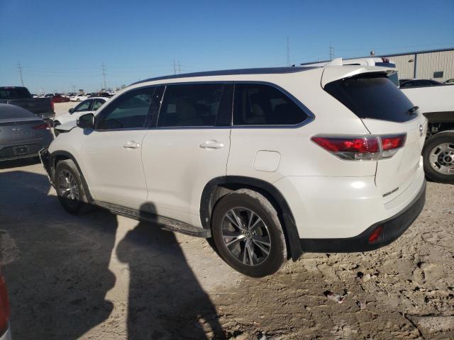 5TDJKRFH3GS247925 - 2016 TOYOTA HIGHLANDER XLE WHITE photo 2