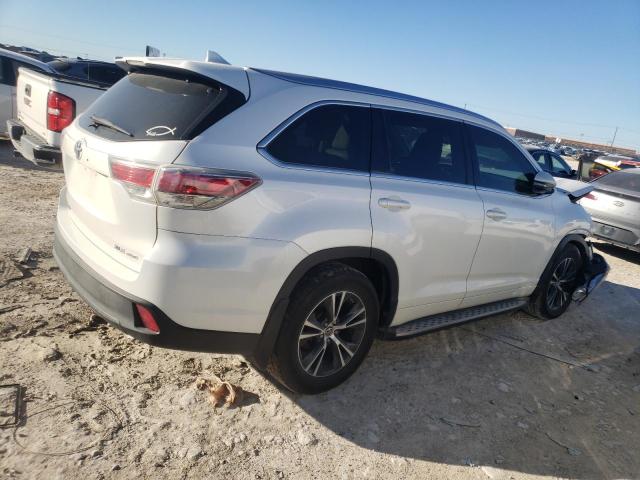5TDJKRFH3GS247925 - 2016 TOYOTA HIGHLANDER XLE WHITE photo 3