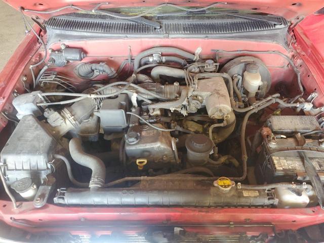 5TEWM72N14Z401966 - 2004 TOYOTA TACOMA XTRACAB Қызыл фото 11