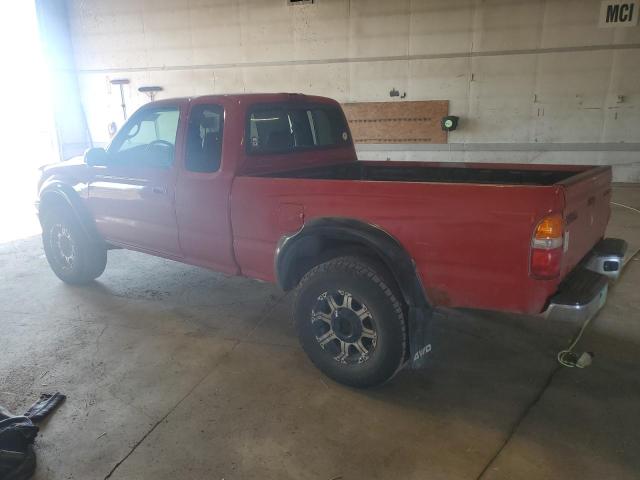 5TEWM72N14Z401966 - 2004 TOYOTA TACOMA XTRACAB Қызыл фото 2