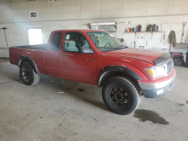 5TEWM72N14Z401966 - 2004 TOYOTA TACOMA XTRACAB Қызыл фото 4
