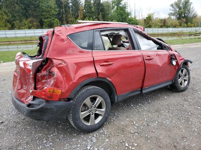JTMRFREV9FD124123 - 2015 TOYOTA RAV4 XLE RED photo 3