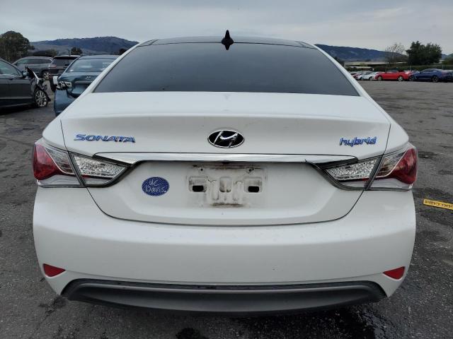 KMHEC4A47BA016856 - 2011 HYUNDAI SONATA HYBRID WHITE photo 6