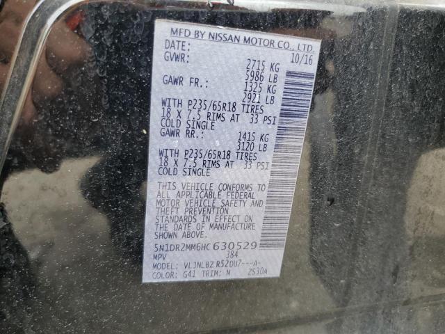 5N1DR2MM6HC630529 - 2017 NISSAN PATHFINDER S Qara foto 13